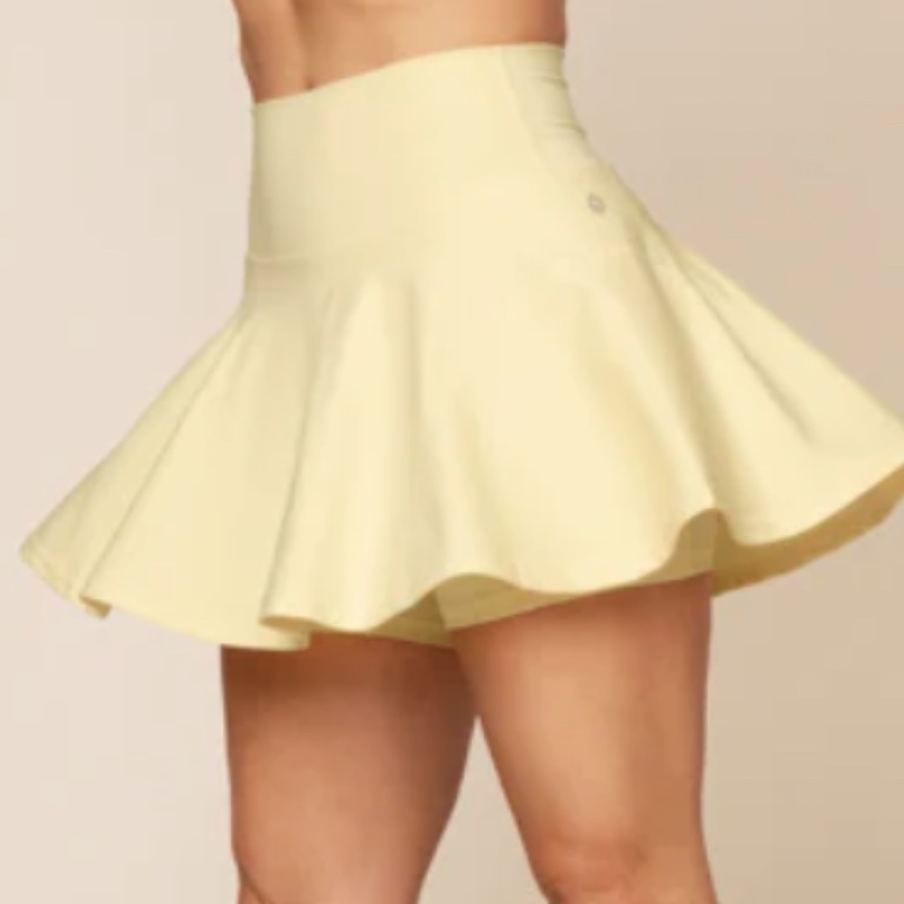 POPFLEX Yellow Mini Skirt